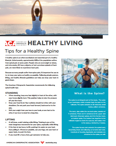 Vida Chiropractic - Tips For A Healthy Spine