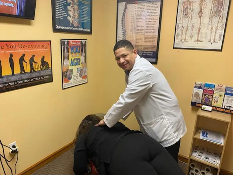 Spinal Adjustment with Dr. Hugo Torres in Ironbound district of Newark NJ